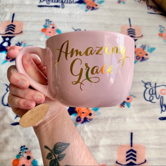 1 LEFT! 🍜 Amazing Grace Pastel Pink Soup Mug 🍜 - Picture 3 of 3